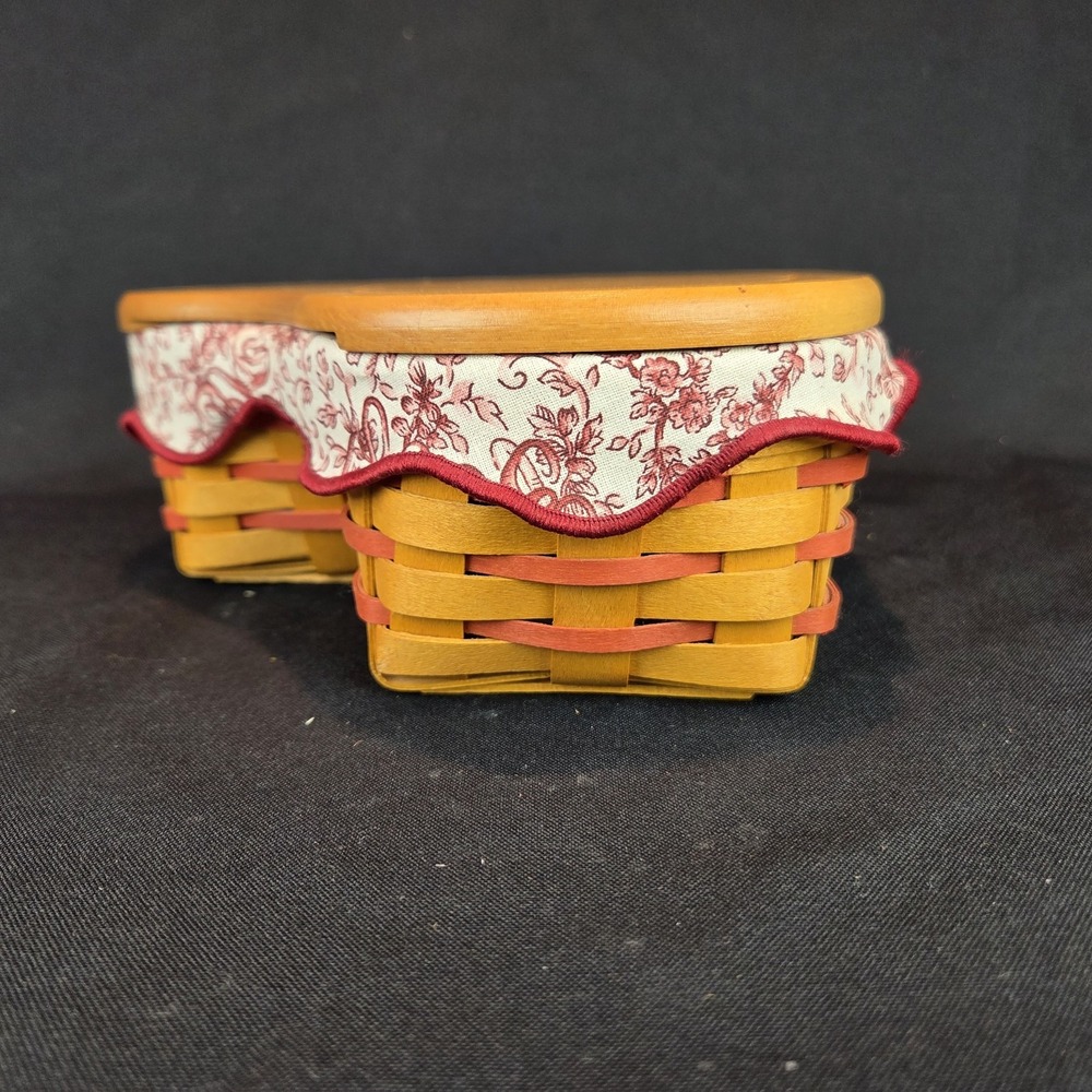 Longaberger Basket 1999 Sweetheart Little Love Heart Liner Protector - Picture 10 of 15